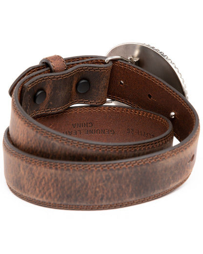 Boys' Longhorn Plaque Buckle Belt