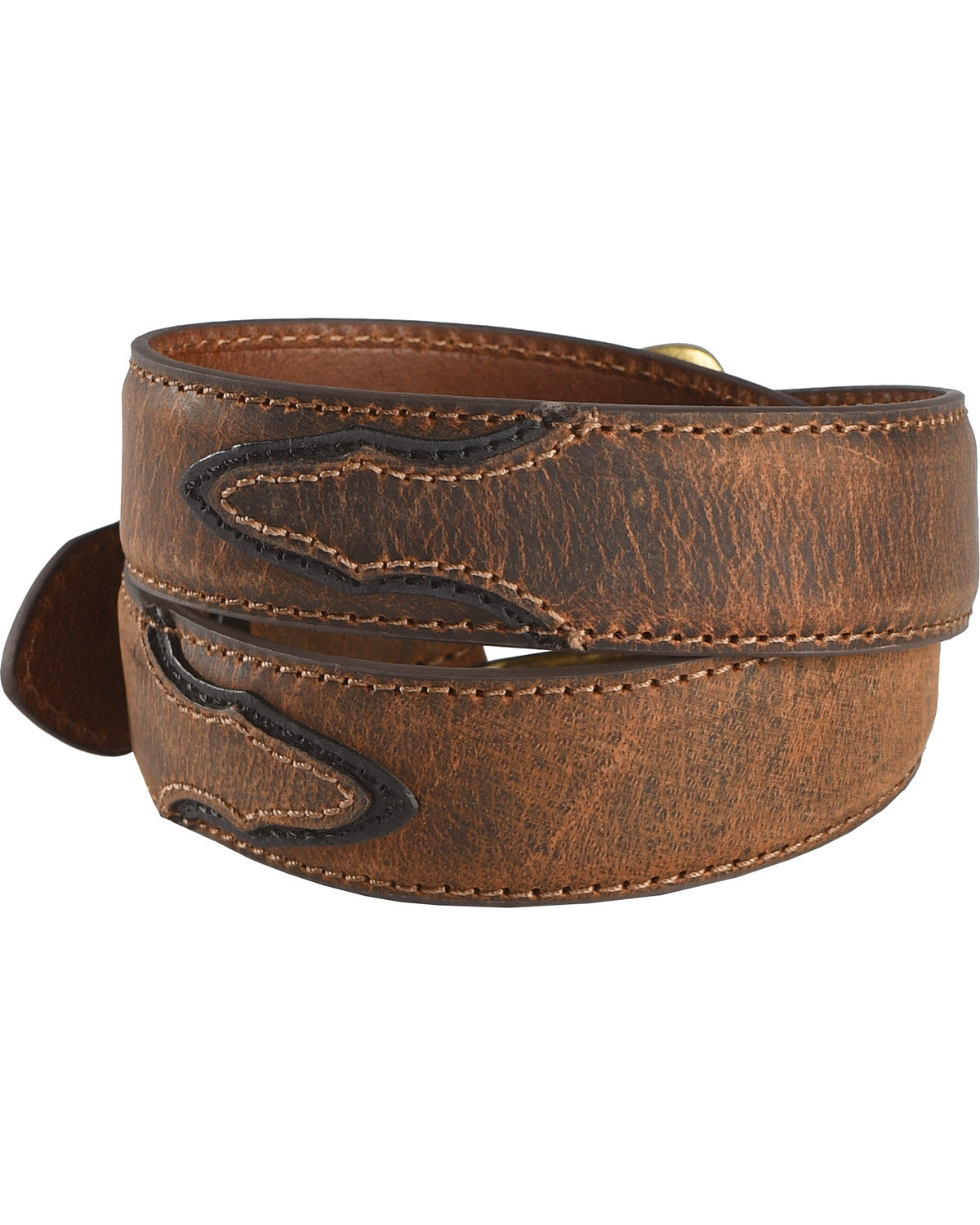 Boys' Two-Tone Leather Belt