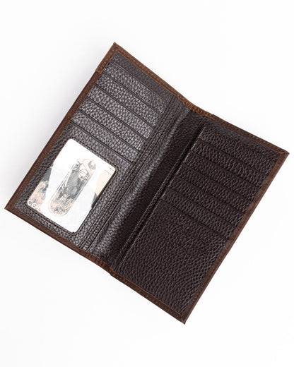 Men's Rodeo Stitched Leather Wallet