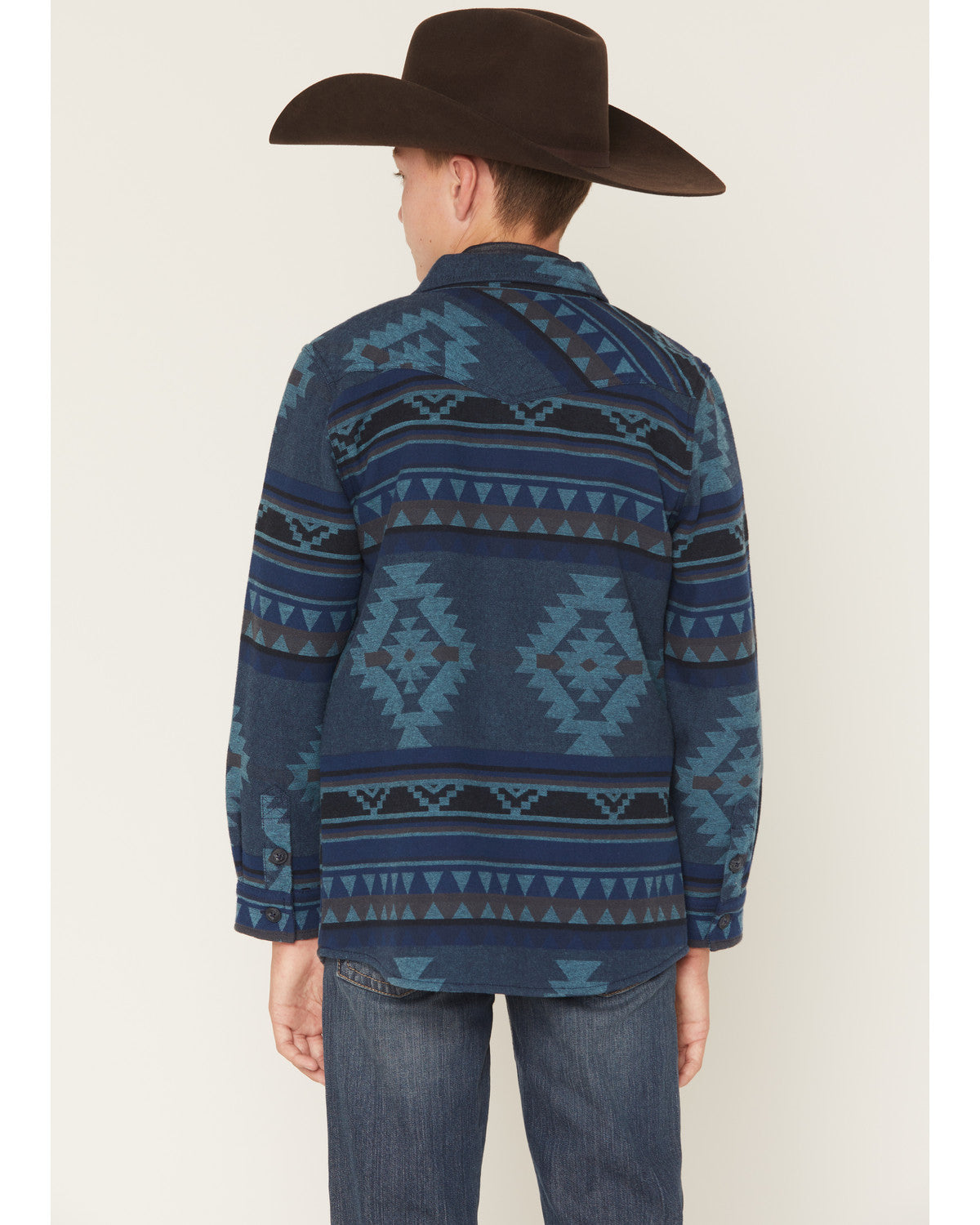 Boys' Rosewell Southwestern Print Button-Down Flannel Shirt