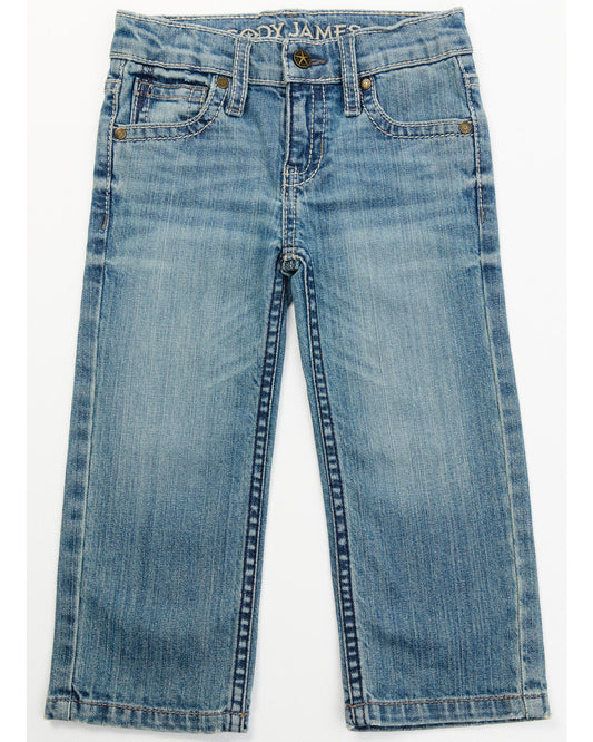 Boys' Hamshackle Wash Relaxed Bootcut Stretch Denim Jeans