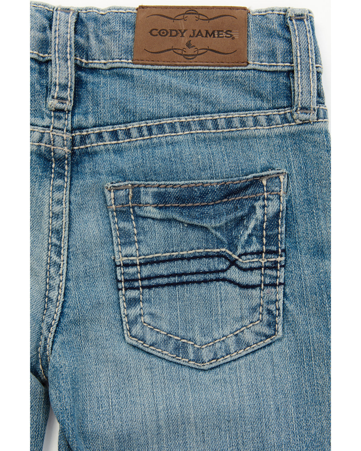 Boys' Hamshackle Wash Relaxed Bootcut Stretch Denim Jeans