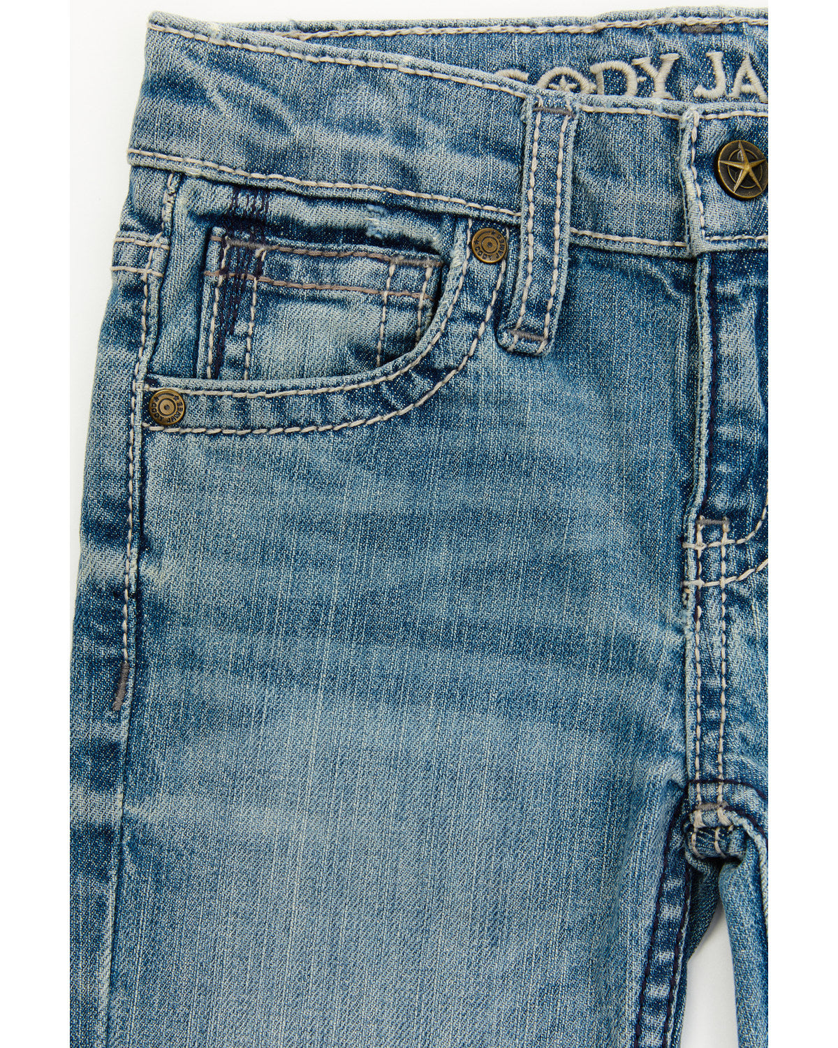 Boys' Hamshackle Wash Relaxed Bootcut Stretch Denim Jeans