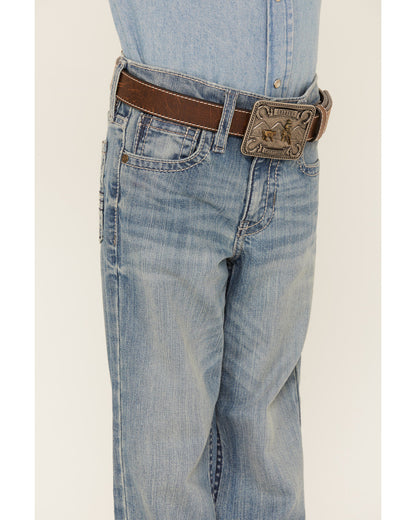 Boys' Hamshackle Light Wash Relaxed Boot Denim Jeans