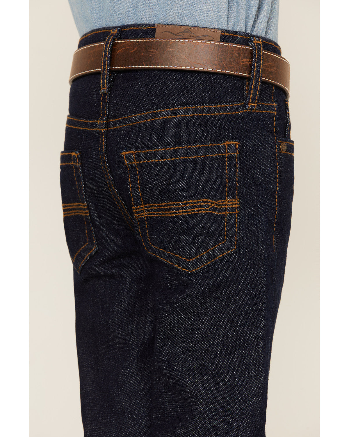 Boys' Dark Wash Slim Straight Stretch Jeans