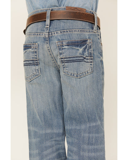 Boys' Hamshackle Light Wash Relaxed Boot Denim Jeans - Size
