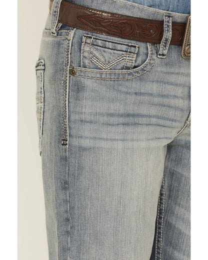 Boys' Medium Wash Buckskin Slim Bootcut Stretch Denim Jeans