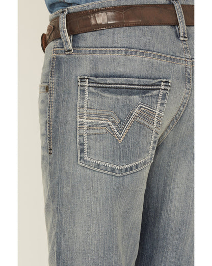 Boys' Medium Wash Buckskin Slim Bootcut Stretch Denim Jeans