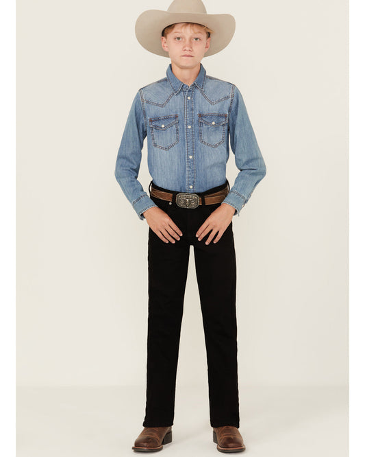 Boys' Night Rider Slim Bootcut Comfort Stretch Denim Jeans