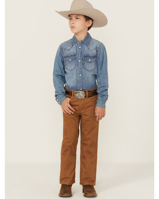 Boys' Benedetto Slim Bootcut Stretch Denim Jeans