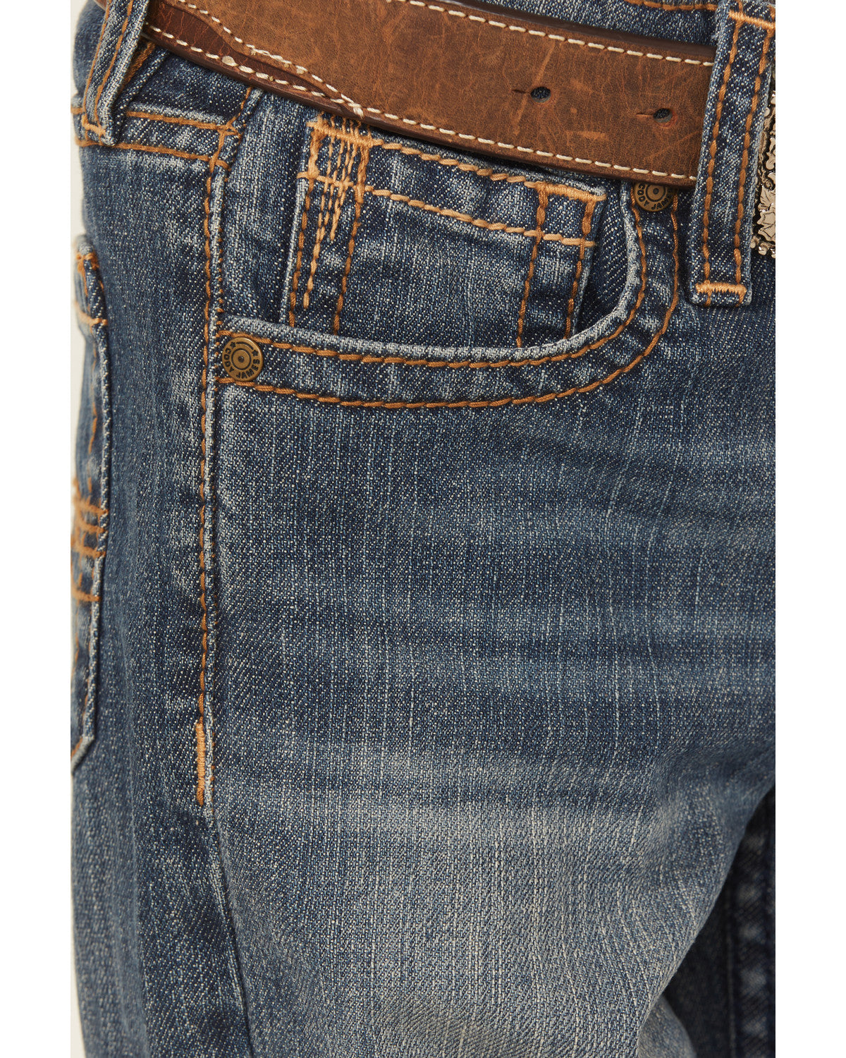 Little Boys' Wolfstooth Medium Wash Relaxed Bootcut Stretch