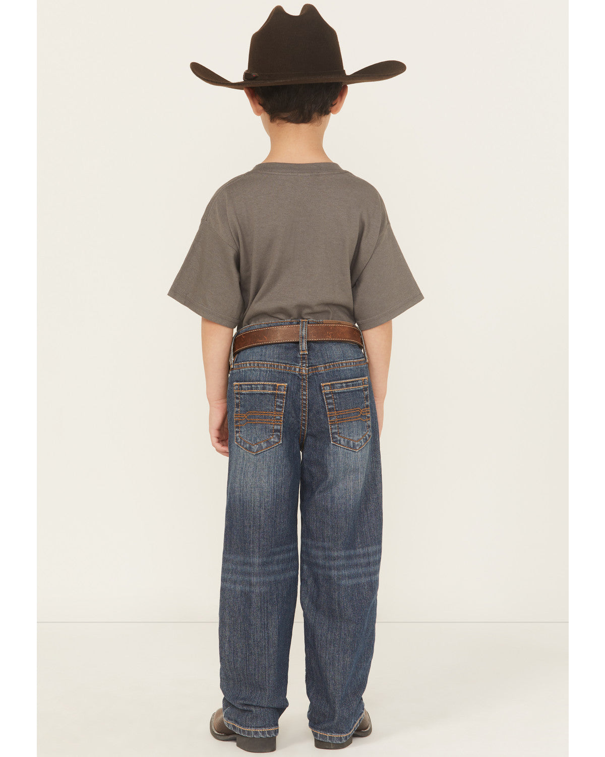 Little Boys' Wolfstooth Medium Wash Relaxed Bootcut Stretch