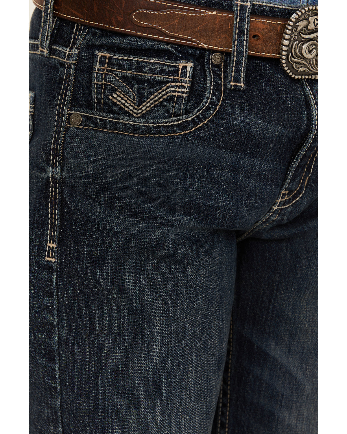 Boys' Dark Wash Moonlight Slim Bootcut Stretch Denim Jeans