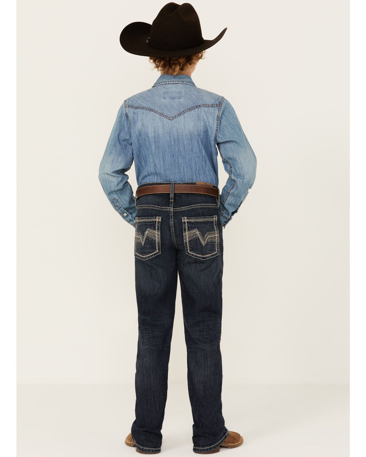 Boys' Dark Wash Moonlight Slim Stretch Bootcut Jeans