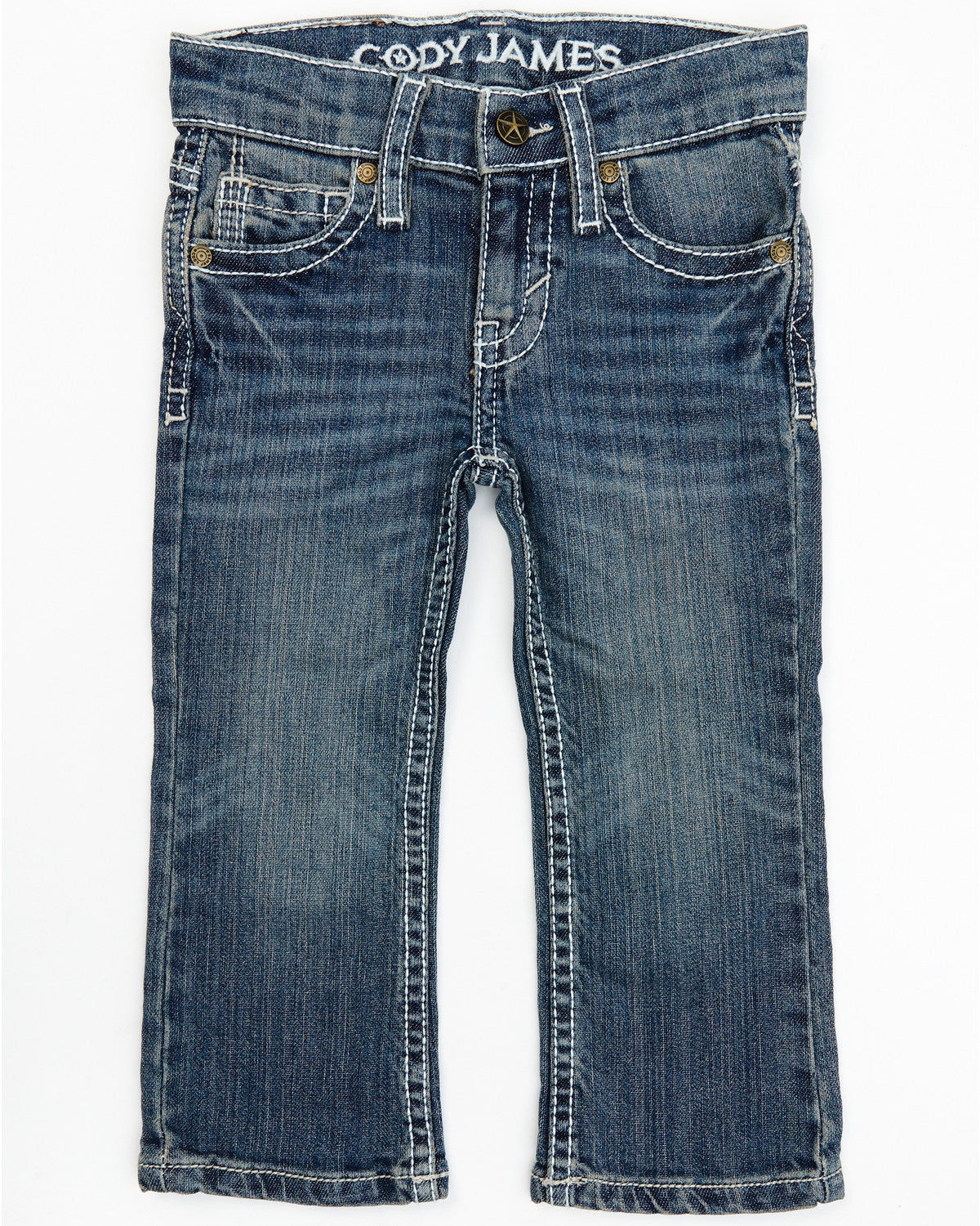 Toddler Boys' Stone Cold Wash Slim Boot Stretch Jeans