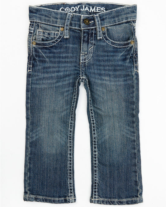 Toddler Boys' Stone Cold Wash Slim Boot Stretch Jeans