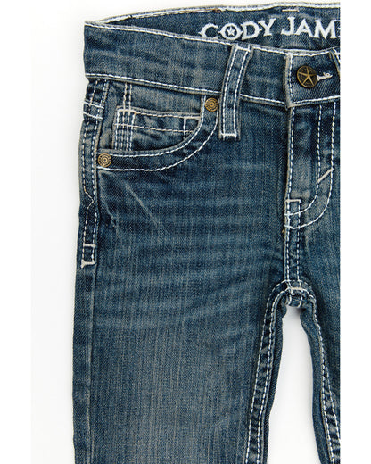 Toddler Boys' Stone Cold Wash Slim Boot Stretch Jeans