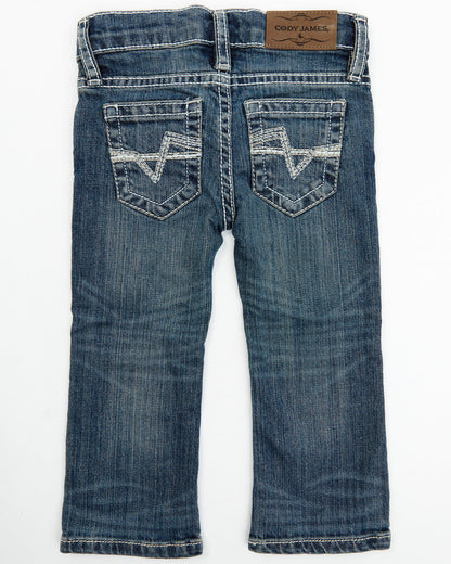 Toddler Boys' Stone Cold Wash Slim Boot Stretch Jeans