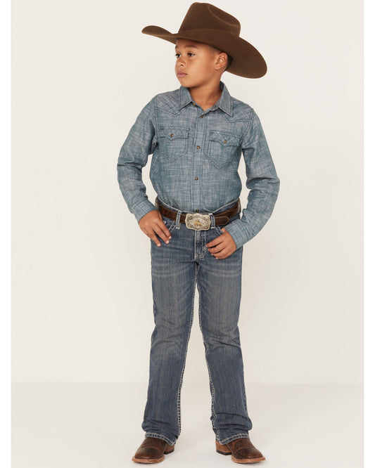 Boys' Stone Cold Wash Slim Boot Stretch Jeans