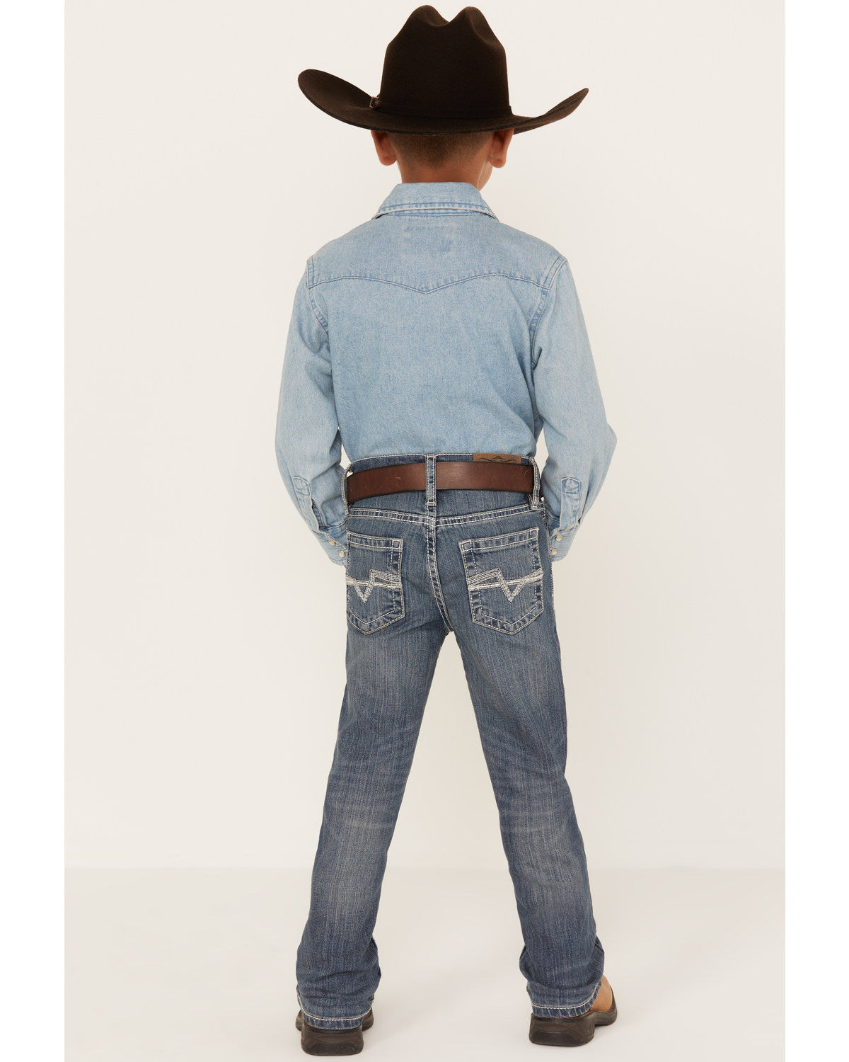 Little Boys' Stone Cold Wash Slim Bootcut Stretch Jeans - S