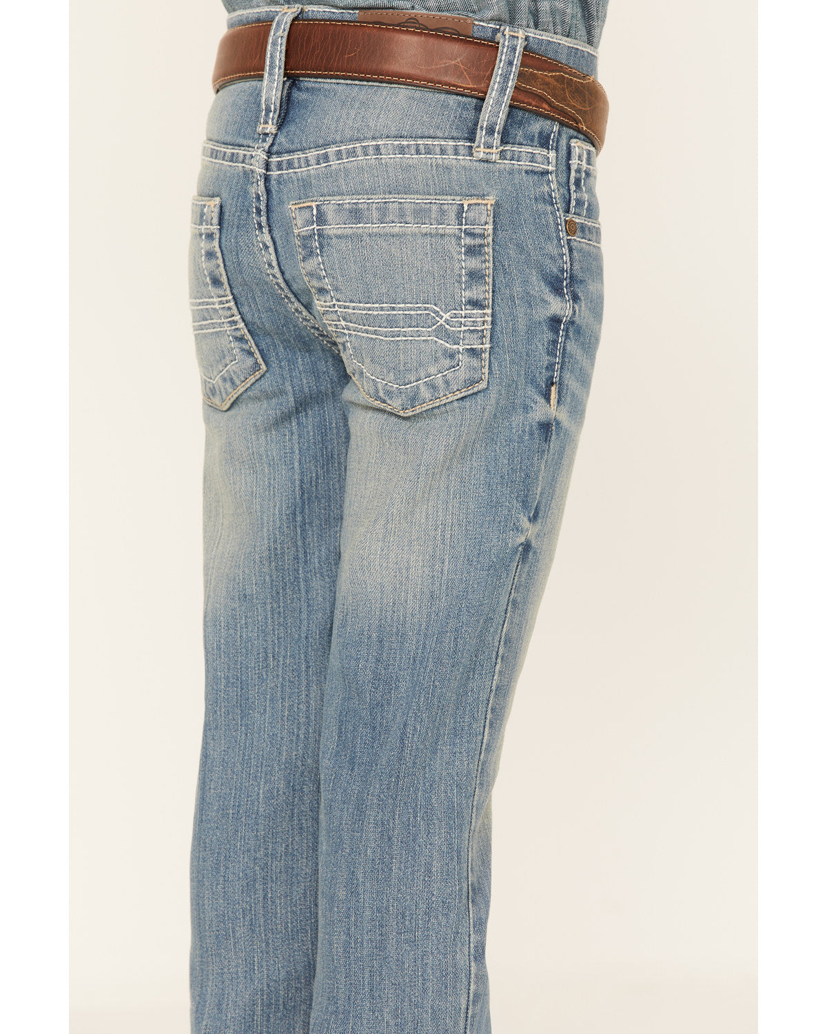 Boys' Clovehitch Light Wash Stretch Slim Straight Jeans