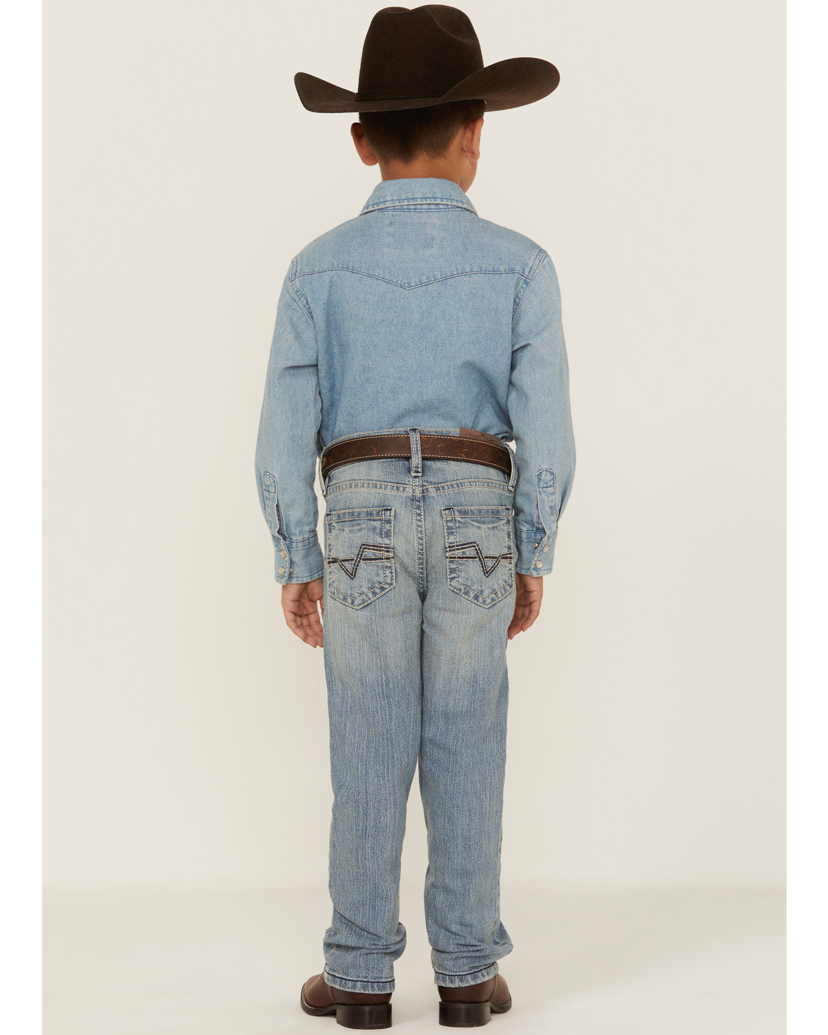 Boys' Crupper Light Wash Stretch Slim Straight Jeans