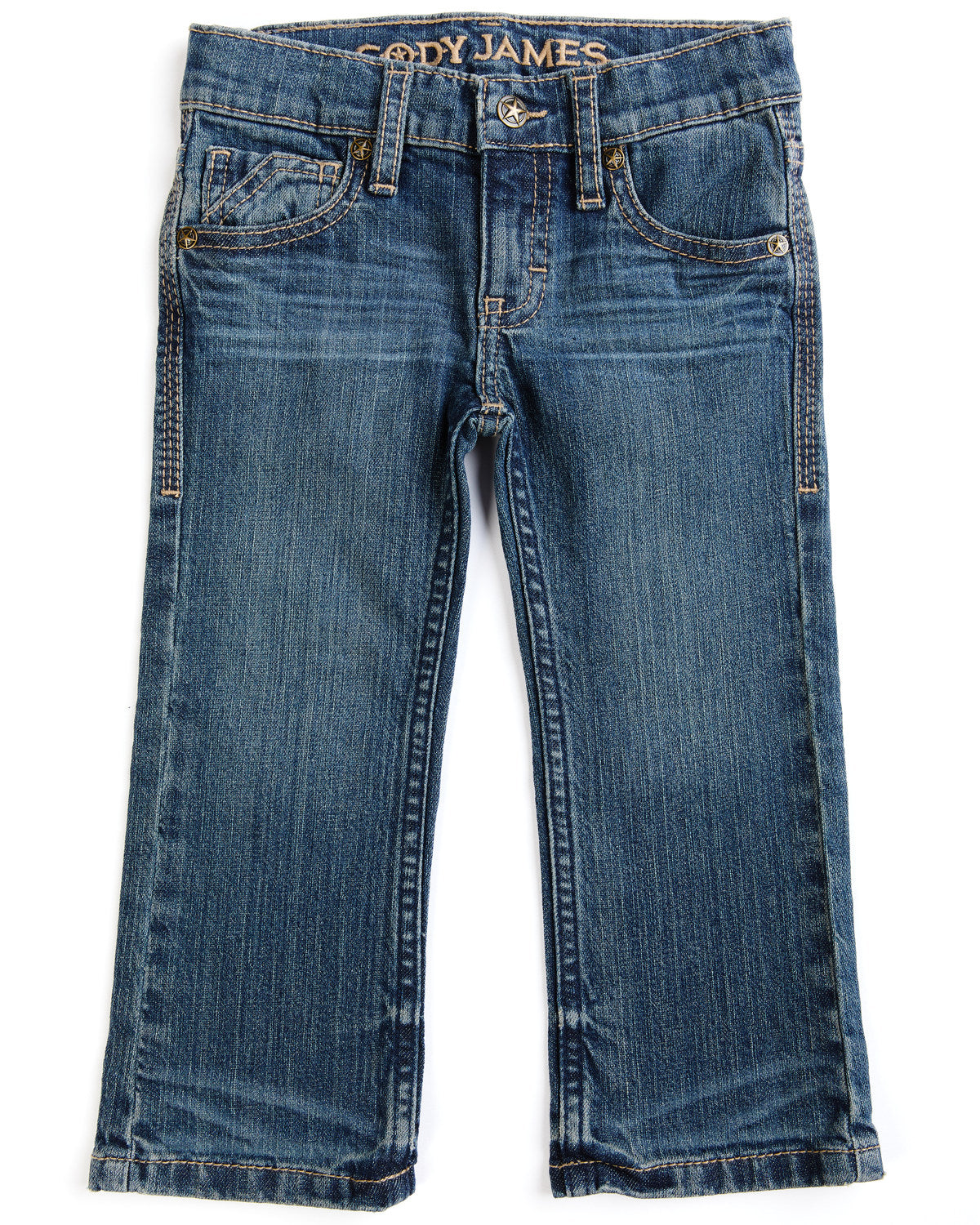 Toddler Boys' Saguaro Dark Wash Mid Rise Stretch Slim Bootc