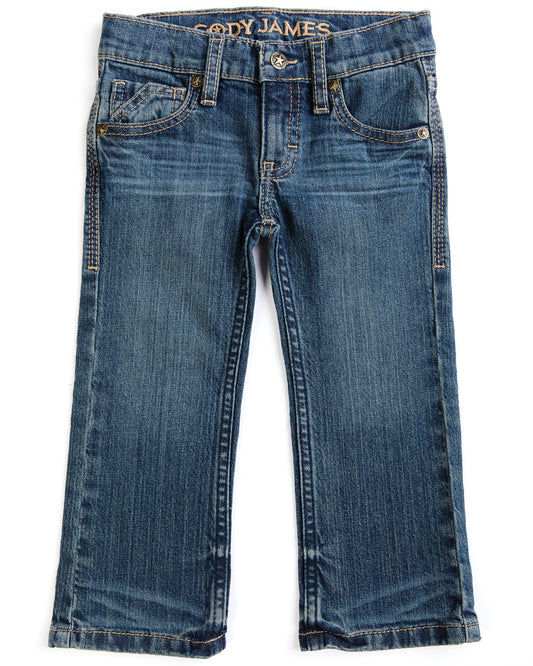 Toddler Boys' Saguaro Dark Wash Mid Rise Stretch Slim Bootc
