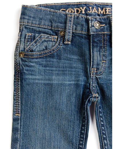 Toddler Boys' Saguaro Dark Wash Mid Rise Stretch Slim Bootc