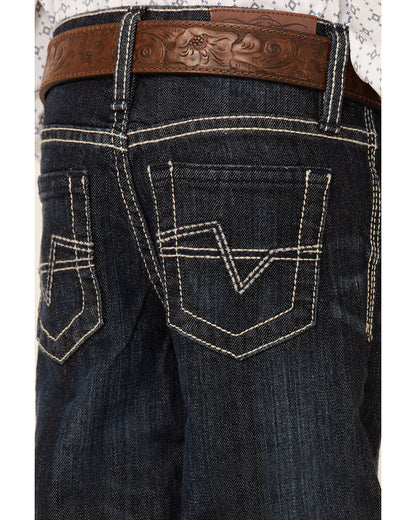 Little Boys' Night Hawk Medium Wash Mid Rise Stretch Relaxe