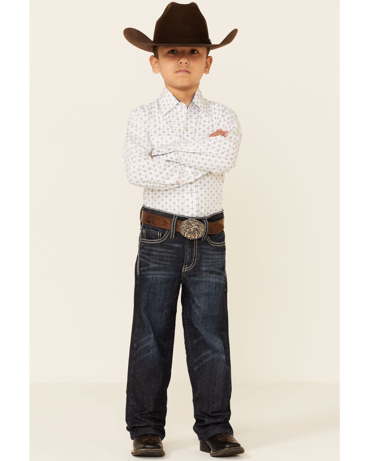 Little Boys' Night Hawk Medium Wash Mid Rise Stretch Relaxe