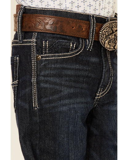 Little Boys' Night Hawk Medium Wash Mid Rise Stretch Relaxe