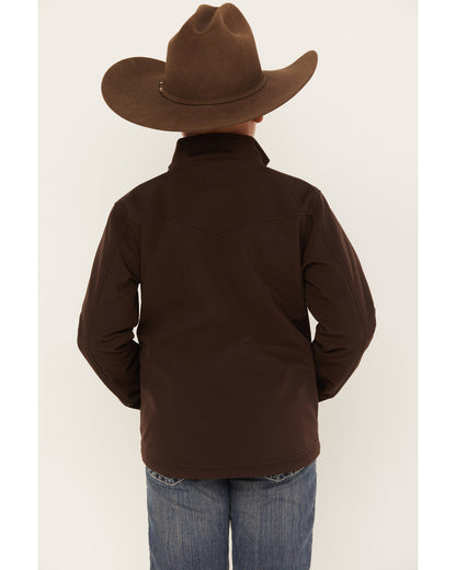 Boys' Western Scenic Print Softshell Jacket