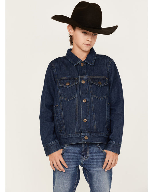 Boys' Coasting Medium Wash Unlined Denim Jacket
