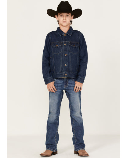 Boys' Coasting Medium Wash Unlined Denim Jacket