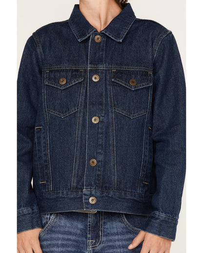 Boys' Coasting Medium Wash Unlined Denim Jacket