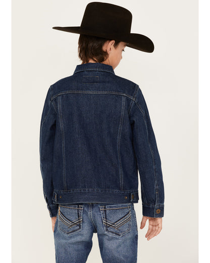 Boys' Coasting Medium Wash Unlined Denim Jacket