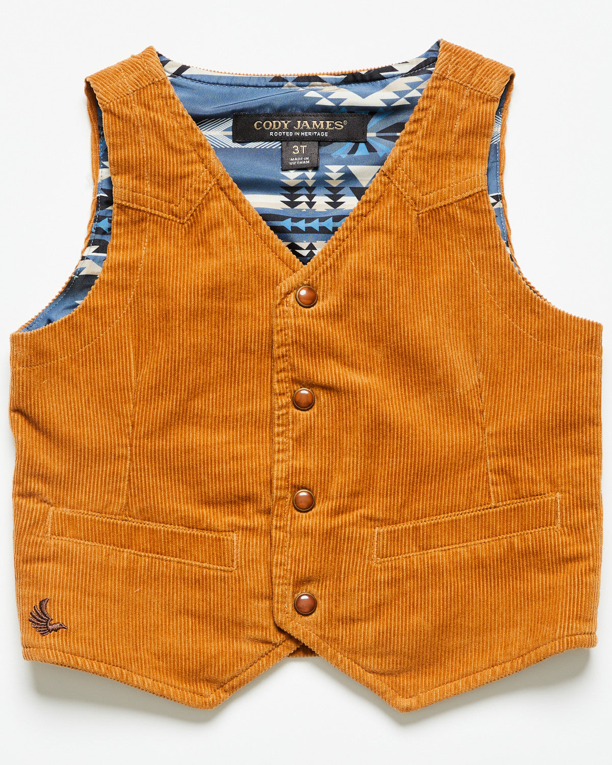 Toddler Boys' William Corduroy Snap Vest