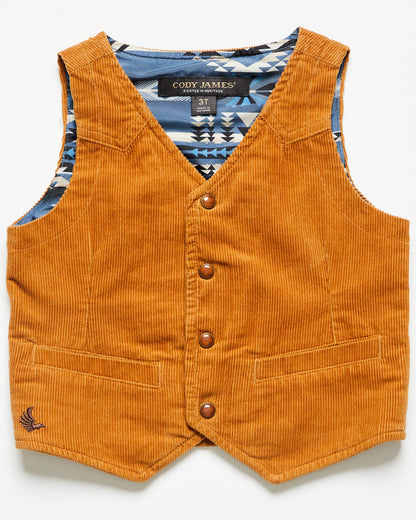 Toddler Boys' William Corduroy Snap Vest