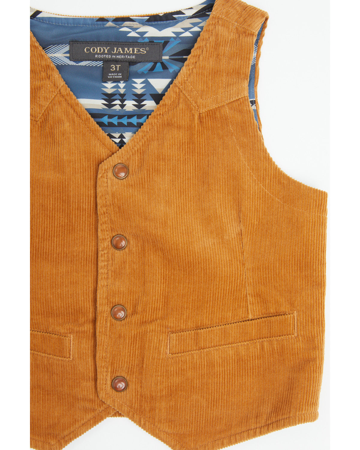 Toddler Boys' William Corduroy Snap Vest