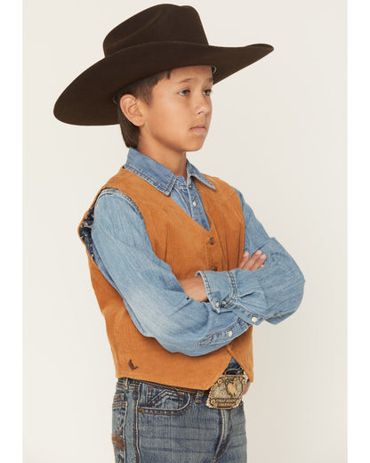 Boys' William Corduroy Western Vest
