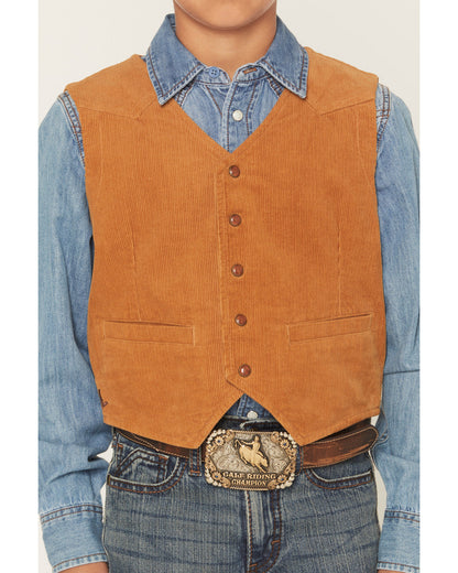 Boys' William Corduroy Western Vest
