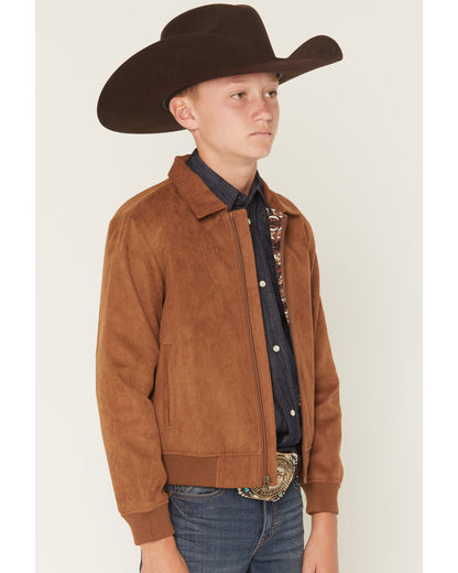 Boys' Harrington Faux Suede Bomber Jacket
