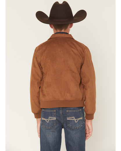 Boys' Harrington Faux Suede Bomber Jacket