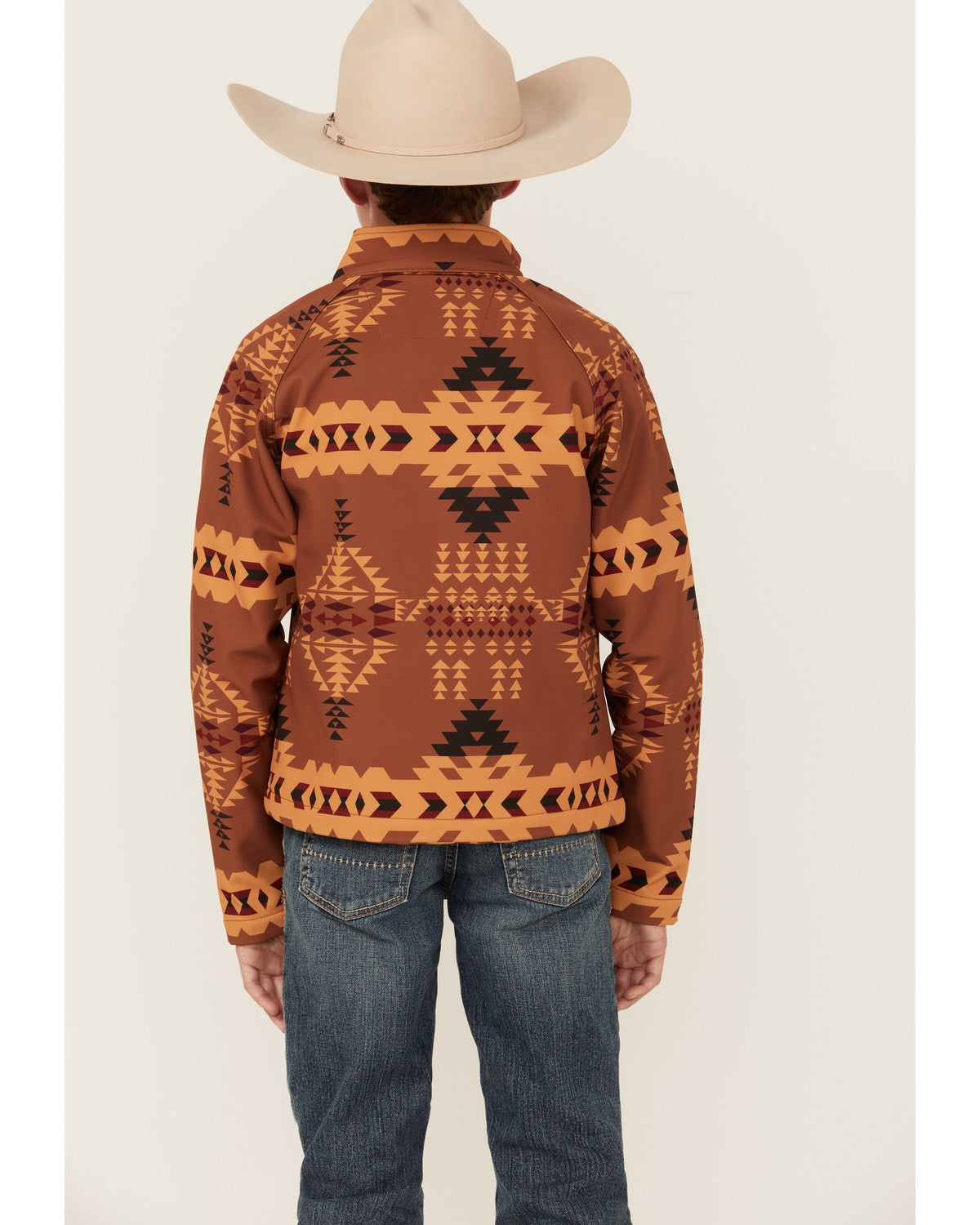 Boys' Stampede Southwestern Print Softshell Jacket