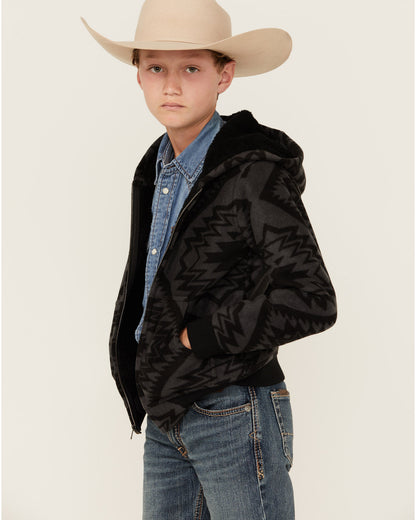 Boys' Basin Southwestern Print Hooded Jacket