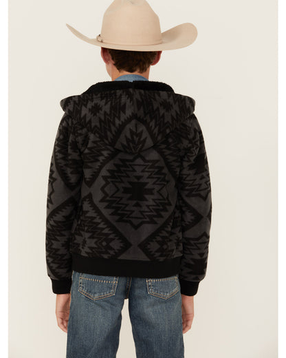 Boys' Basin Southwestern Print Hooded Jacket