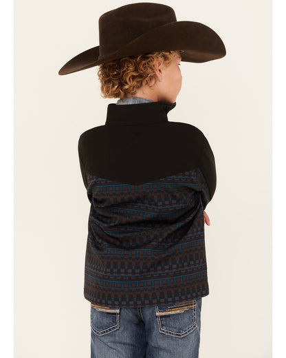Boys' Color Block Pattern Softshell Jacket