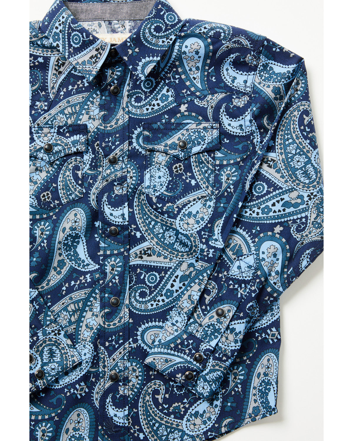 Toddler Boys' Westward Paisley Print Long Sleeve Snap Weste