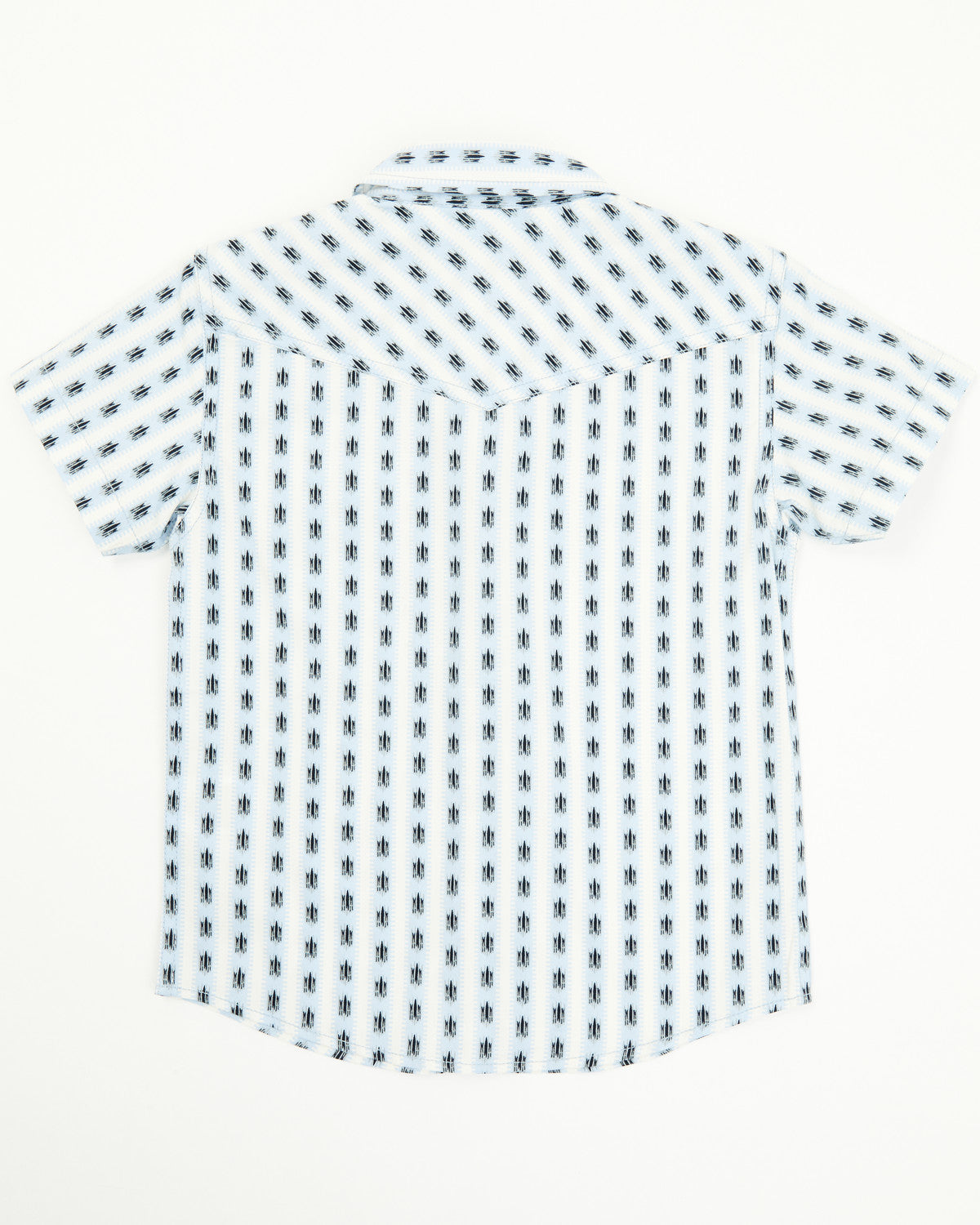 Toddler Boys' Outlaw Pass Striped Print Short Sleeve Snap W